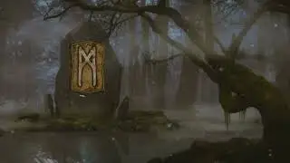 Rune Mannaz. Norse Runes.