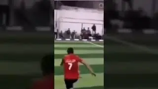 The goalie was taking no chances