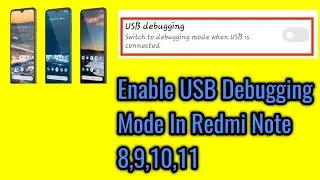 How to enable usb debugging mode in redmi note 8,9,10,11.