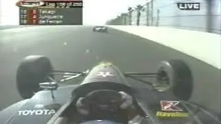 CART Fontana 2001 - Da Matta super pass