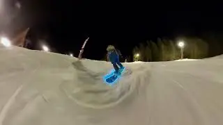 Night Ride - LED equipped Snowboard session [GoPro Max 2025]