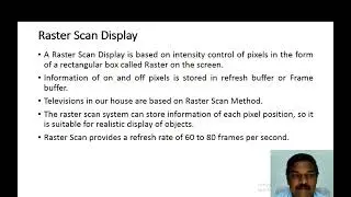 Raster Scan Display by NAMASHIVAYAM