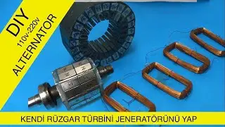 LET'S CONVERT AN ELECTRIC MOTOR INTO A WIND TURBINE GENERATOR - ALTERNATOR MAKING