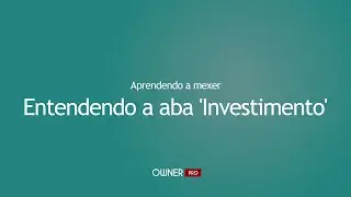 Entendendo a aba 'Investimento'