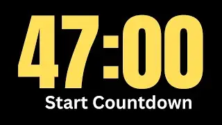 47 Minute Timer │ Countdown Timer 47 Minute │ Silent Timer
