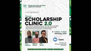 SCHOLARSHIP CLINIC 2 0 YSN LAGOS