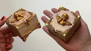 DIY 😇 Miniature jewelry box made of cardboard