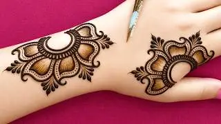 Easy stylish back hand mehndi design | Latest simple mehndi | Mehndi ka design | mehndi design 2026