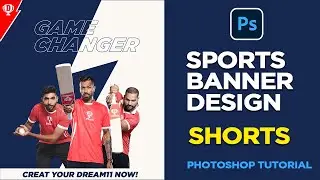 Sports Banner Design in Photoshop Social Media Post Design 