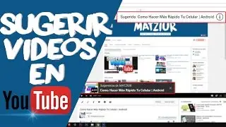 Como Sugerir Vídeos En YouTube