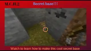 How to make a secret base using a pressure plate and bow in Minecraft! with mewwemmewwem