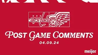 Dylan Larkin, David Perron, Derek Lalonde Post Game Comments | April 9 vs WSH