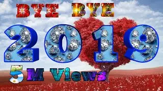 Happy New Year 2019 Green background HD video effect