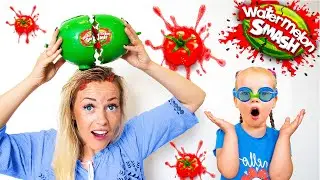 Watermelon Smash Challenge | Alex and Gaby