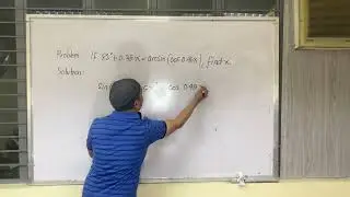 Solution of Inverse Trigonometric Equation