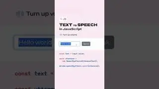 The WebSpeech API is a JavaScript API you can use in the client side to speak out any text!