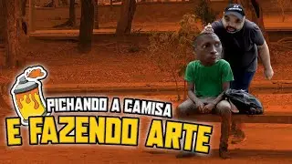 Pichando a camisa e fazendo arte!