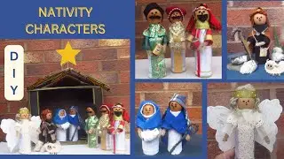Nativity Characters DIY / Nativity Scene Characters /  Nativity Figures / eggshell and bottle craft
