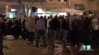 Feyenoord fans clash with police in Rome