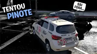 ROUBOU O CARRO E TENTOU DAR PINOTE NA FAVELA - GTA POLICIAL