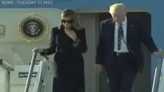 Melania Trump STYLISHLY DODGES Donald Trump's Hand AGAIN When He Tries To Touch Her