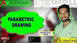 21 PARAMETRIC DRAWING |AUTOCAD|HINDI|