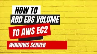 AWS EC2 Windows Server - How to Add SSD EBS Volume to your windows server