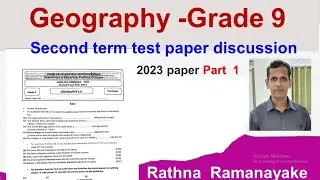 Geography second term test paper 2023 -English medium