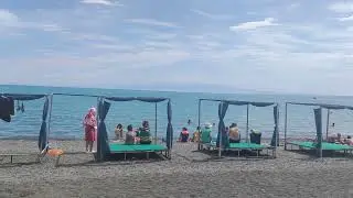 пляж на Алаколе ,чистое лечебное озеро