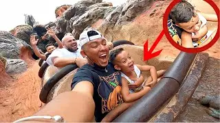 MY LITTLE BROTHER PASSED OUT ON HIS FIRST ROLLOR COASTER...
