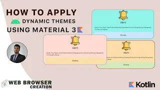 Building Dynamic Theme Android App with Kotlin Web Browser Creation Pt. 2 | Android Studio Tutorial