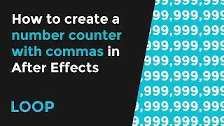 How to create a number counter with commas in After Effects (the new way)