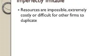 Jay Barney's Resource View of the Firm Model
