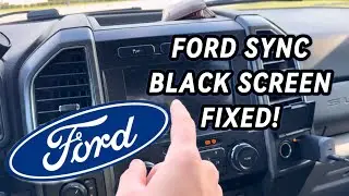 How To Fix Ford Sync Black Screen!