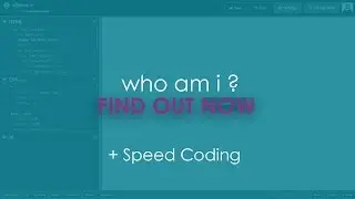 Who am i | Introduction | Speed coding menu button animation