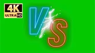 Versus Animation/ chroma  key - green screen effect 4k || green screen videos ||
