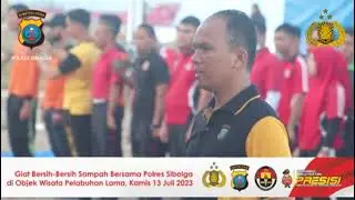Bersih - bersih sampah bersama Polres Sibolga