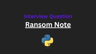 Ransom Note - Leetcode 383 - Python