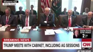 Kim Jong Trump forces cabinet to worship him
