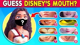 🔥 Guess the Disney Character by Mouth and by their VOICE | Moana 2