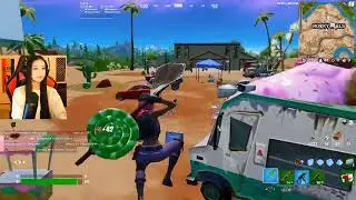 DQ1R SOLO SQUAD 1 VS 4 GAMEPLAY WITH GIRL #45| Fornite