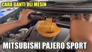 HOW TO CHANGE ENGINE OIL IN MITSUBISHI PAJERO SPORT DAKAR 2017