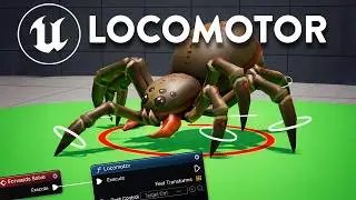 EASY Procedural Spider Animation in UE5 | Locomotor + Control Rig Tutorial
