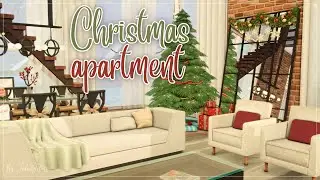 Рождественская 3-х этажная квартира🎄│Строительство│Christmas Apartment│SpeedBuild│NO CC [The Sims 4