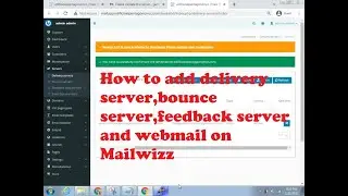 How to add delivery server for smtp
