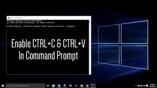 How to Enable Copy Paste in Windows 10 Command Prompt Urdu