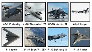 Every U.S. Fighter, Bomber & Attack Aircraft – Explained in 11 Minutes