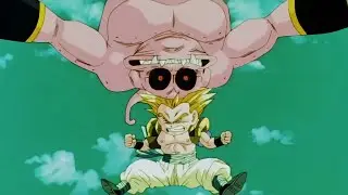 Super Saiyan 3 Gotenks vs Majin Buu: A Tense Battle with a Hilarious Twist!