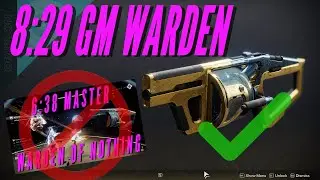 Destiny 2: 8:29 Grandmaster Warden of Nothing (Fast Adept Wendigo Farm)