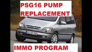 Opel Zafira A 2.2 PSG16 ECU programming EGR off adaptation immobilizer